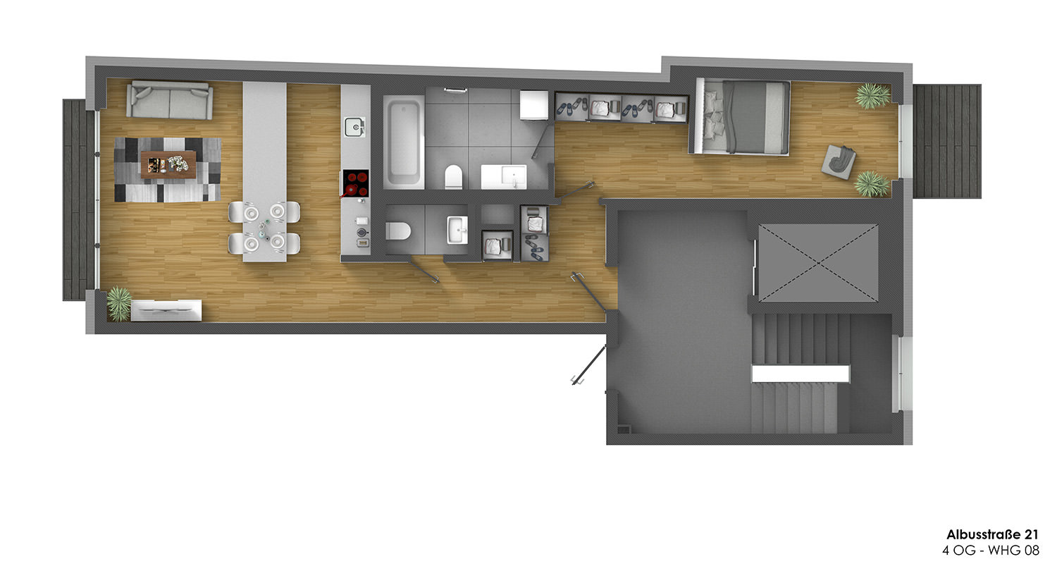 Albusstraße 21 - 4 OG - WHG08